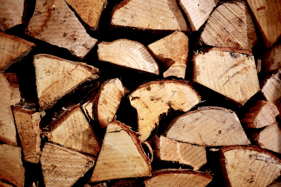 Image showing kiln dried logs stacked in a pile